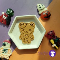부두 곰인형 쿠키커터/허니버니쿠키커터/아이싱쿠키커터/할로윈 쿠키커터, (C) 7.6 x 10.2 cm