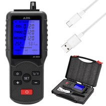 미세먼지측정기 JD-3002 검출기 CO2 TVOC 미터 온도 습도 측정기 테스터, 체코, Plastic box Type