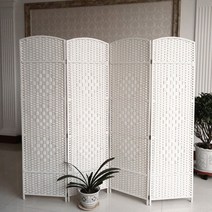라탄파티션 원목 접이식 파티션 가림막 가벽 공간분리용 병풍, 높이1.5x폭0.4m 오픈형 (1짝, 최소 4짝 주문)