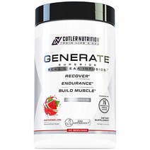 Cutler Nutrition EAA 및 BCAA 파우더 생성: 필수 아미노산 BCAA 5g 순수 근육량을 위한 EAA 2g 사워 레모네이드 30회 분량, Watermelon
