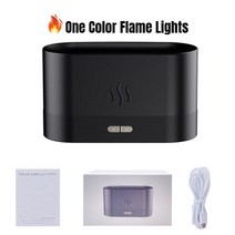 코쿤가습기 다이소 가습기 웰포트가습기 조지루시 2022 불꽃 USB 아로마 디퓨저 룸 향수 미스트 메이커 에센셜 오일 홈 거실 사무실, 04. 화염 색상 - 검정_01. 중국