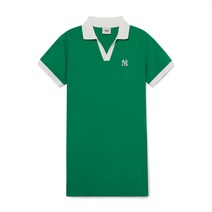 여성 오픈카라 배색 컴포터블핏 카라 원피스 NY D.Green