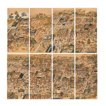 태평성시도 8폭 민화 도안 민화그리기 동양화 본그림, 태평성시도 8폭세트(10% 할인), 고급 닥순지, 중형