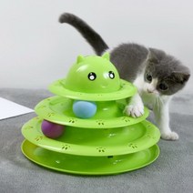 강아지 고양이 공놀이 장난감 냥냥펀치 사냥놀이 움직이는공 흥미유발 토이볼, 그린