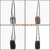 네파(NEPA) 가격인하네파 22SS 남녀공용 EAZY 멀티 핸드폰 파우치 크로스백 7IC7517, BLACK MELANGE(002)