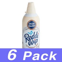 Reddi Wip 레디윕 코코넛 밀크 휘핑 크림 생크림 스프레이 170G 6개