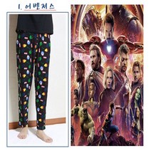 [마블코믹스] 남성 편안하고 시원한 쿨팬츠 냉장고바지 9부