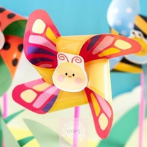 곤충 바람개비 유아 미술놀이 초딩 유아 만들기 키트 초등학생 만들기 세트, 나비 UDPPP0933