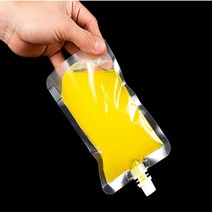 완벽 밀봉 투명 스파우트 파우치 액상 주스 팩 택1, 300ml, 1개