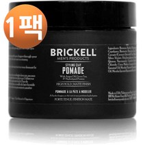 브리컬 맨 스타일링 클레이 포마드 포 맨 내추럴 앤드 오가닉 57g, 1팩