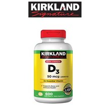 커클랜드 비타민 D3 2000 IU 600정 (소프트젤) Kirkland Signature Vitamin 600Sgels, 1개, 1