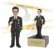 아바타피규어 주문제작 실사 경찰 정복 피규어 은퇴 은퇴패 진급 진급패 트로피 감사 감사패 기념 기념패 축하 축하패 공로 공로패 선물, 1.번 PA-806