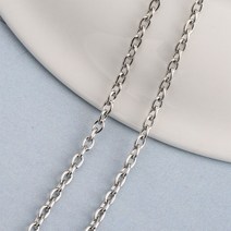 다용도 메탈 체인 줄 3mm 10M 로듐 목걸이 팔찌 레진 공예 각종 공예