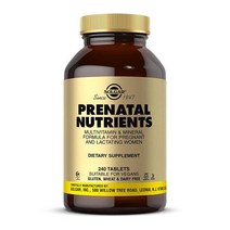 솔가 프리나탈 뉴트리엔츠 240정Solgar Prenatal, 1개, 기본
