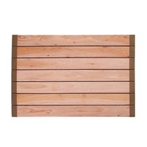 안스하우스 DIY 주방 욕실 거실 베란다 다용도 발판 매트, 마호가니 원목 600 멀티발판매트