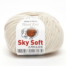 삼남뜨개실 스카이소프트실 아크릴실 인형실 의류실 목도리실 사계절실 겨울실, SKY SOFT, 28 라이트 베이지