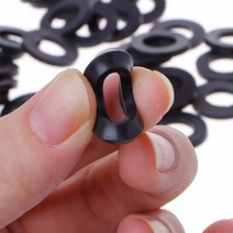 와셔 검정색 플라스틱 고무 플랫 평면 스페이서 절연 가스켓 링 나사 볼트, 6x13mm 50개