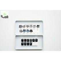 소분 회색 팔레트 스미스 색색 흑백, 12컬러 블랙/화이트 그레이 0.5ml+컬러카드, 싱글 박스(건식 수축 균열)