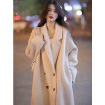 여자 캐시미어 코트 핸드메이드 트렌치 케이프 울 코트 블랙프라이데이