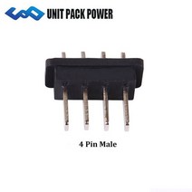 전기자전거 부품 Hailong ebike 배터리 전원 방전 커넥터 4pins 5pins 남성 또는 여성 배터리베이스 플레이트 mouted 플러그 교체, 4핀 남성