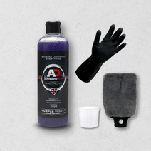 AD 오토브라이트다이렉트 퍼플벨벳 카샴푸 500ml 세차 샴푸 고농축 세제 계량컵, 옵션02 AD 퍼플벨벳 카샴푸 미트 세트