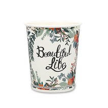 투고팩 종이컵 플라워 10온스, 4개