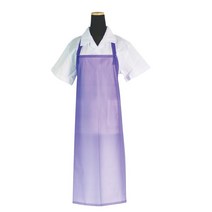 에이앤지 우레탄 H형 앞치마 중, 1개, 반투명 보라
