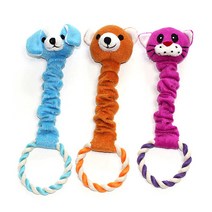 펫모닝 동물 쫄쫄이 애견장난감 바닐린향, 하늘색(강아지), 1개