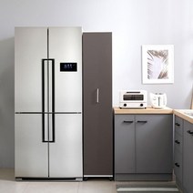 기타 바보사랑[우아미아이][우아미가구]샤피로 슬라이딩 틈새 수납장 320[무료배송], 그레이