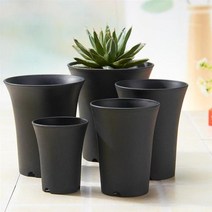 홈 오피스 또는 정원 장식을위한 1pc 플라스틱 라운드 Succulents 냄비 꽃 재배자, 보여진 바와 같이