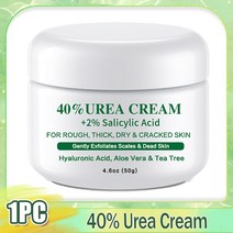 발관리도구 교정 건조한 갈라진 뒤꿈치용 요소 40% 크림 손 바디 리페어 트리트먼트 깊은 보습 굳은살 각질 제거, 한개옵션1, 1.1PC 40 Urea Cream