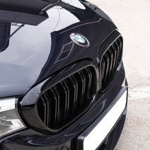 BMW 5시리즈 G30 그릴 520d 530i 튜닝 파츠, 두줄 (블랙유광)
