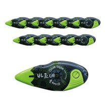 바르네 접착 풀 테이프 BGT-0180, 연두, 12개