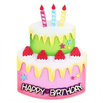 유치원 상가 학교 어린이집 학원 교회 돌봄 환경구성 펠트 생일케이크 신형 투톤, 상세페이지 참조, 상세페이지 참조