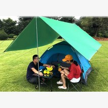 그늘막 자외선차단 행사장 간편설치 렉타 타프 스크린 전원주택 텐트 옥상 관공서, 1개, 그린