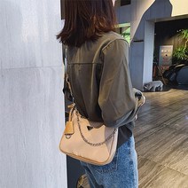 오랜지캣 여성 나일론 어깨끈 파우치 체인 호보 숄더 크로스백