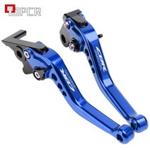 [해외]CBR 650R 로고 오토바이 알루미늄 브레이크 클러치 레버 혼다 CBR650R, 짧은 파란색
