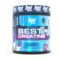 BPISports 베스트 크레아틴 히말라야 소금 힘 펌프 지구력 스노우콘맛 50일분 400g