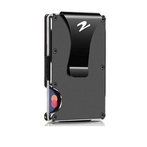 COONLINE 탄소 섬유 지갑 금속 머니 클립 RFID 차단 미니멀리스트 지갑 남성용 알루미늄 슬림 현금 신용 카드 홀더 Slim 가성비 추천 미국직구