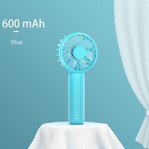 무시동 에어컨 이동식 휴대용 미니 USB 충전식 핸드 헬드 전기 포켓 팬 냉각 환풍기 야외 여행 캠핑 에어 쿨러, 없음, 600mAh Blue