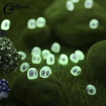 거실 방 카페 인테리어 소품 장식품 5/10Pcs 미니 빛나는 연탄 엘프 먼지 스프라이트 마이크로 장식품 화분 장식 미니어처 원예, 5pcs