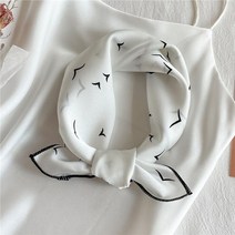 여성 미니 스카프 실크 목도리 쁘띠 반다나 새 헤어 스퀘어 밴드 레이디 넥 프린트 풀라 드 네커크 스몰 타이 랩