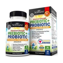 BioSchwartz 프리바이오틱스 프로바이오틱스 200억 CFU 유산균 락토 아디토필러스 30캡슐, 30 Count (Pack of 1)