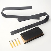 스노우보드 댄싱스케이트보드 데크 랙 걸이 홀더 벽부착 거치대 진열, 블랙