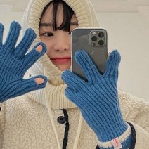 [1+1] 파리지앵 핑거홀 남녀공용 스마트폰 터치 장갑