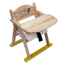 유아 식당의자 원목 아기 식탁의자 부스터 좌식 가게 업소용 하이체어 돌아기