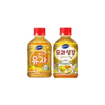 냉온장 겸용 썬키스트 허니유자6개 + 모과생강6개 280ml 총12개입