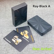 마술카드 마술트럼프 신기한 카드 플라스틱 카드 놀이 방수 포커 클래식 선물 홈 보드 게임 L711, 10 Ray-Black A
