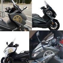 T-MAX 빅스쿠터 전용 데칼 야마하 반사 스티커 장식 바린이, 1개, 카본 골드