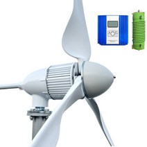 발전기 더 강력한 5000W 수평 풍력 터빈 폴란드 창고 풍차 포함 업그레이드 신제품, 19.96V - MPPT Hybrid Control-5
